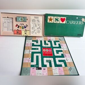 Vintage Careers Board Game French Parker Brothers Complete